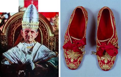 red papal shoes